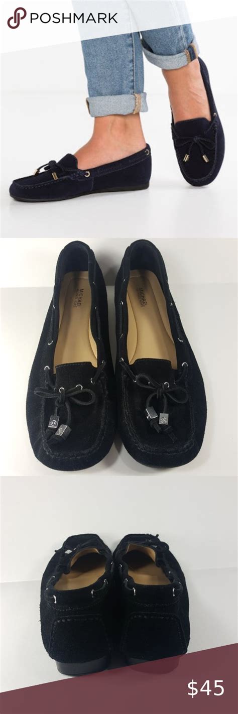 michael kors sutton black silver|MICHAEL Michael Kors Women's Sutton Moccasin Flat Loafers.